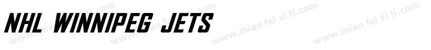 NHL Winnipeg Jets字体转换